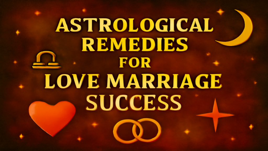 Astrological Remedies for Love Marriage Success