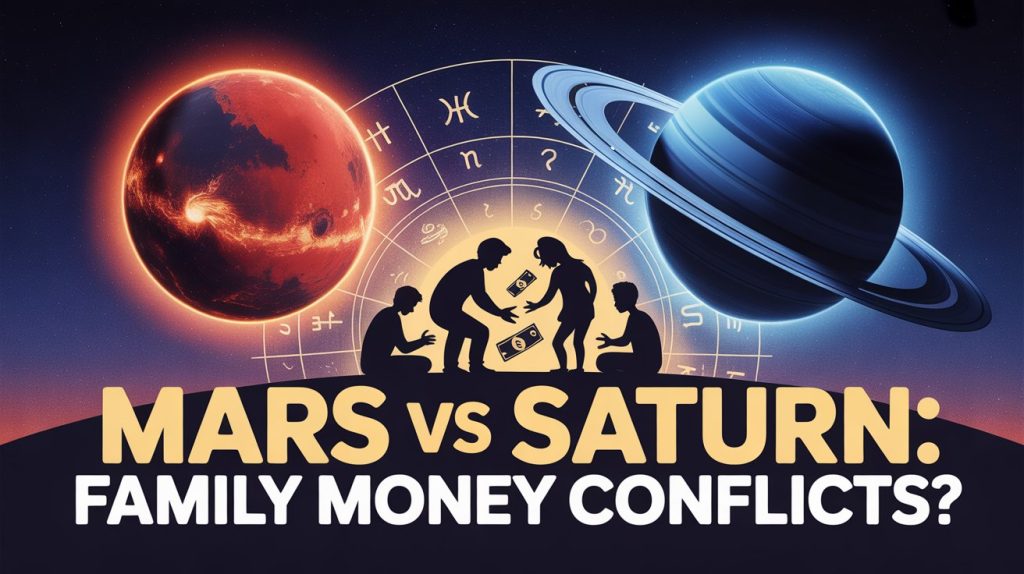 Mars and Saturn family financial conflicts